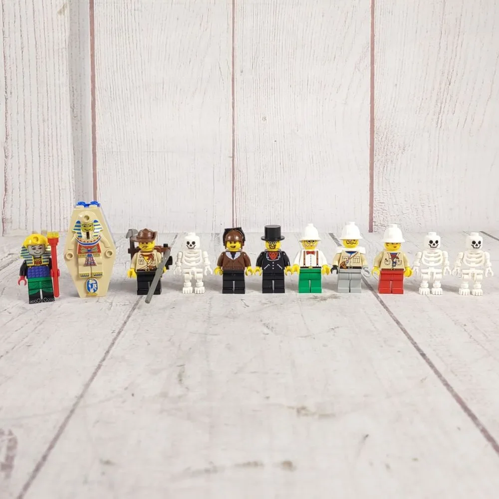 MINIFIGURES ONLY - LEGO 5988 Pharaoh's Forbidden Ruins Adventurers Desert Hotep